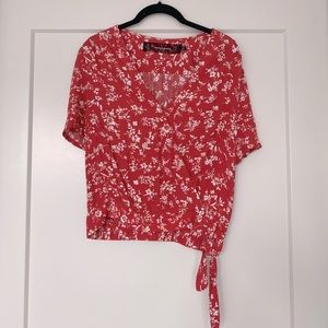 NEW - Red Floral Top - M